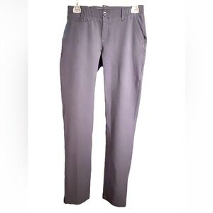 Women's Under Armor Five Pocket Grey/Lavender Golf Pants, Size 2